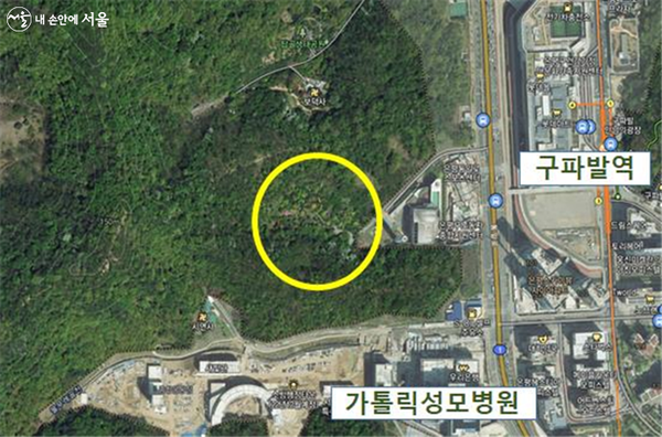 ‘앵봉산 캠핑장’ 위치도(은평구 진관동 382-2 일원)